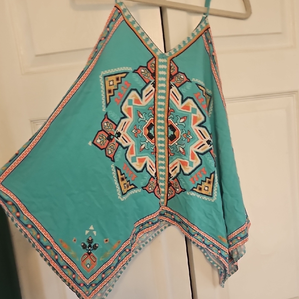 Flying Tomato Turquoise Cute Print Camisole